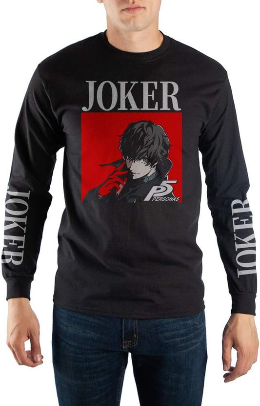Persona 5 Long Sleeve Tee-3X-Large Black