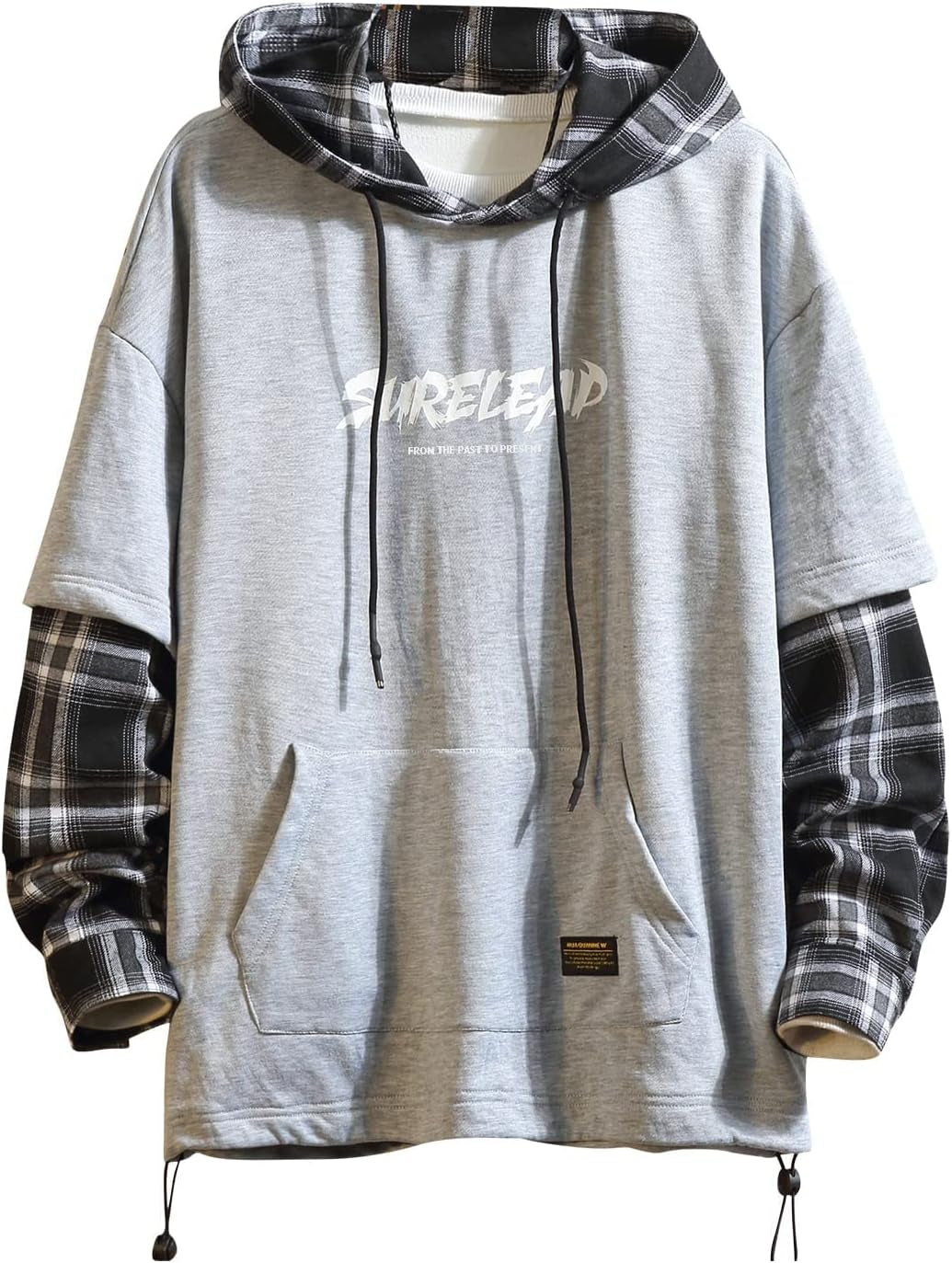 Japan Style Patchwork Hoodies Men Characters Streetwear Hoodie Men Sweatshirt