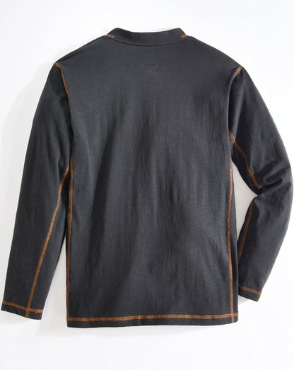 Henley Long Sleeve Shirts for Men - Mens Henley with Flex Material